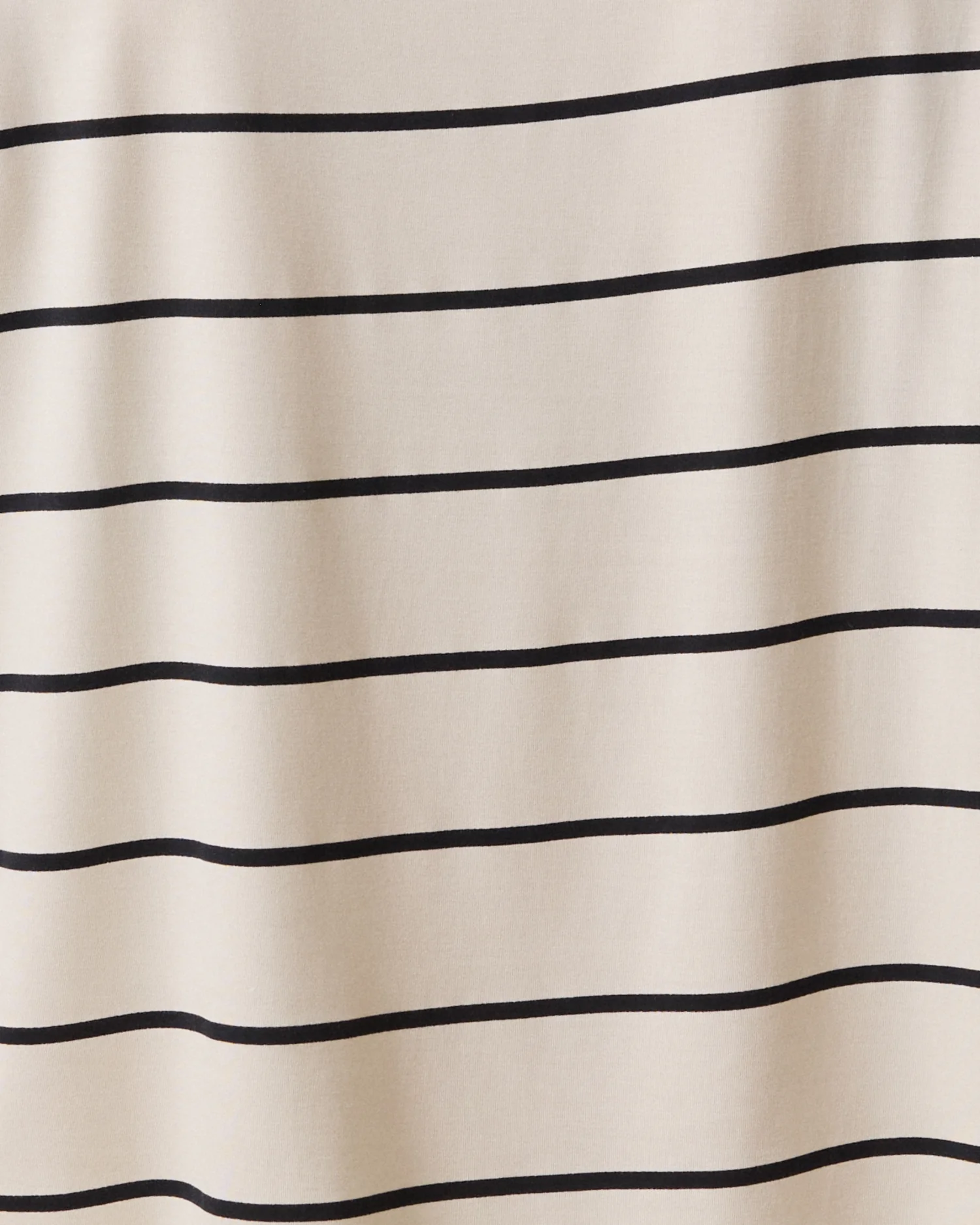 Aria Bamboo Casual Cropped Short Sleeve Top | White & Black Stripe - Image 6