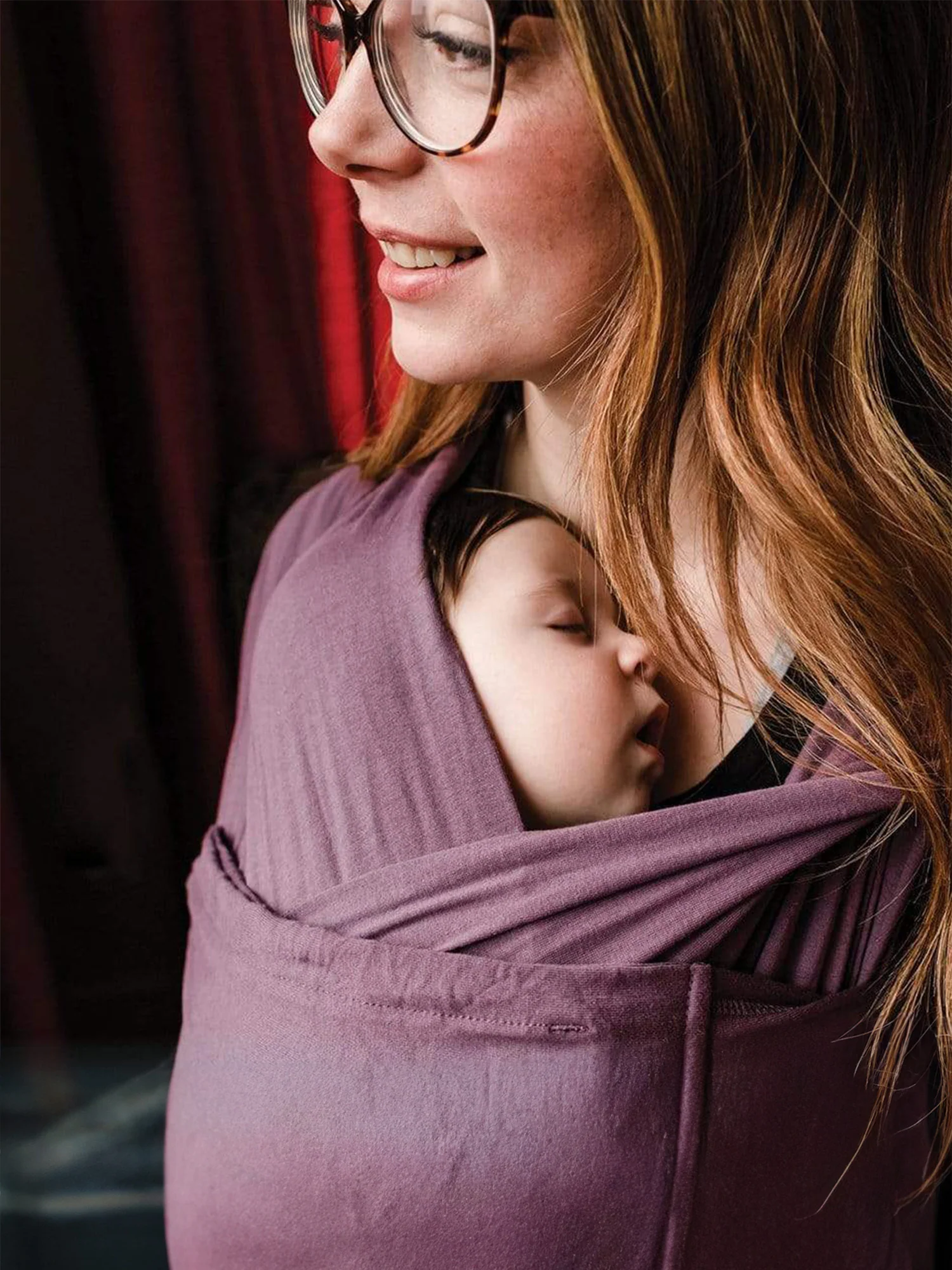 Baby K'tan - Original Baby Carrier | Eggplant - Image 3