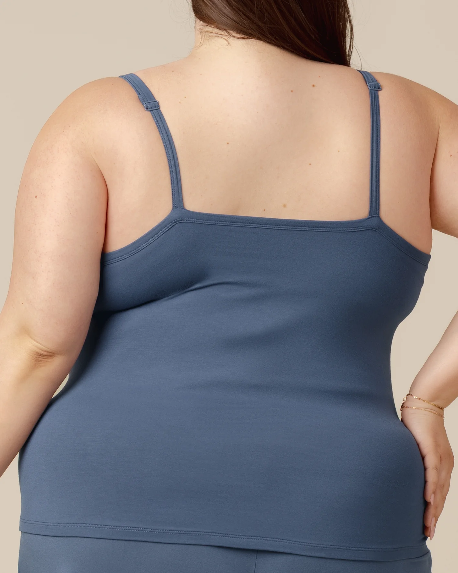 Bamboo Lounge Around Nursing Tank | Slate Blue - Image 6
