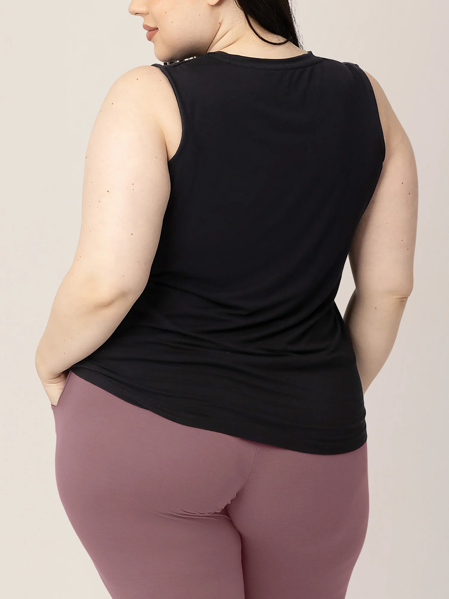 Bamboo Maternity & Nursing Tank | Black - Image 3