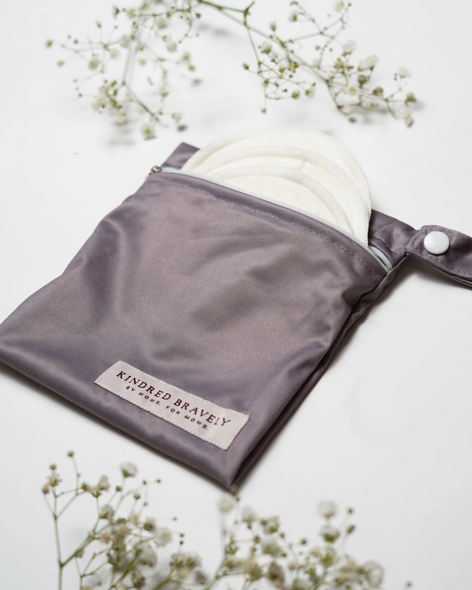 Organic Bamboo Reusable Nursing Pads | Ivory - Image 4