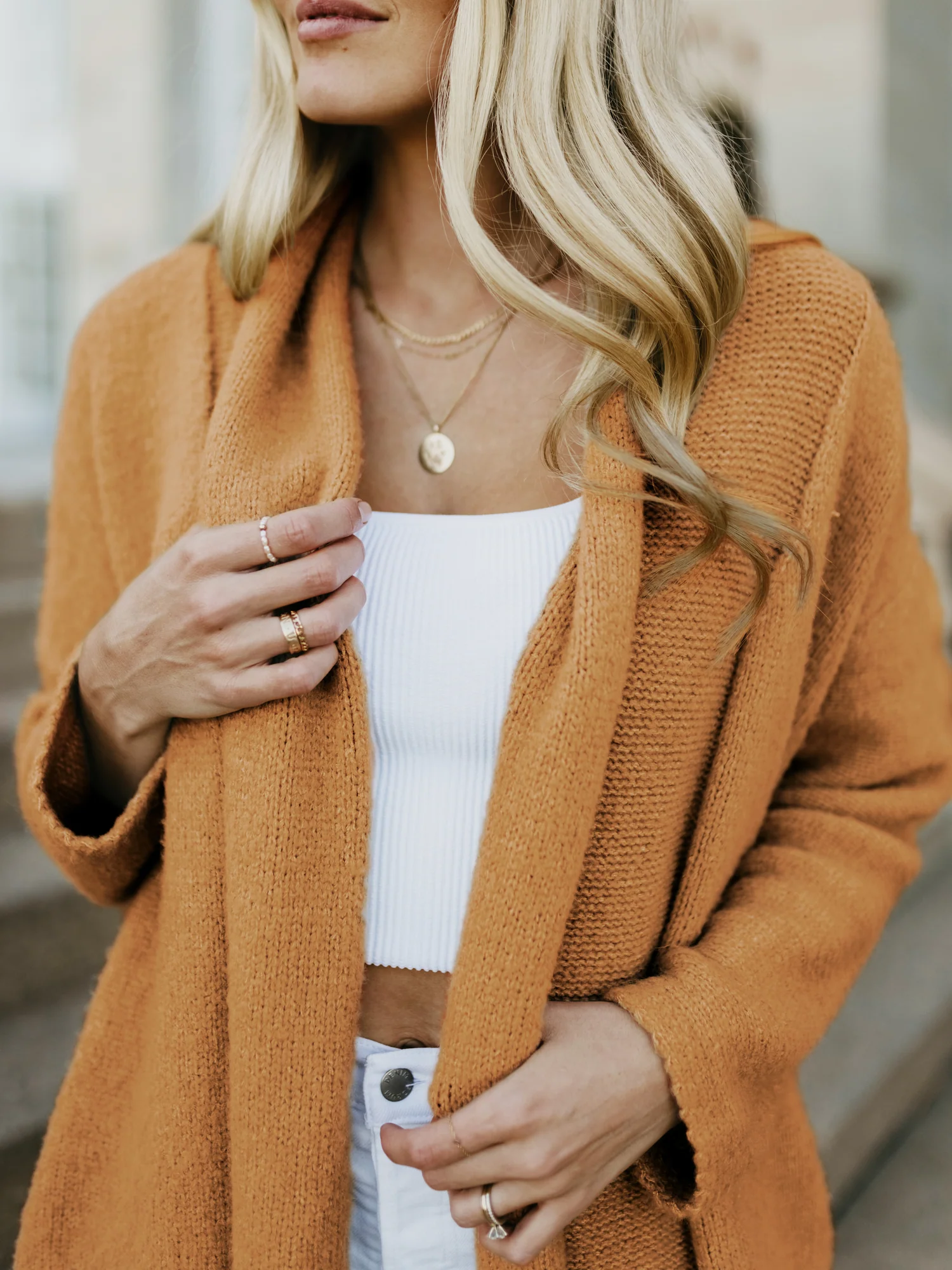 Chloe Cardigan Sweater | Chai - Image 3