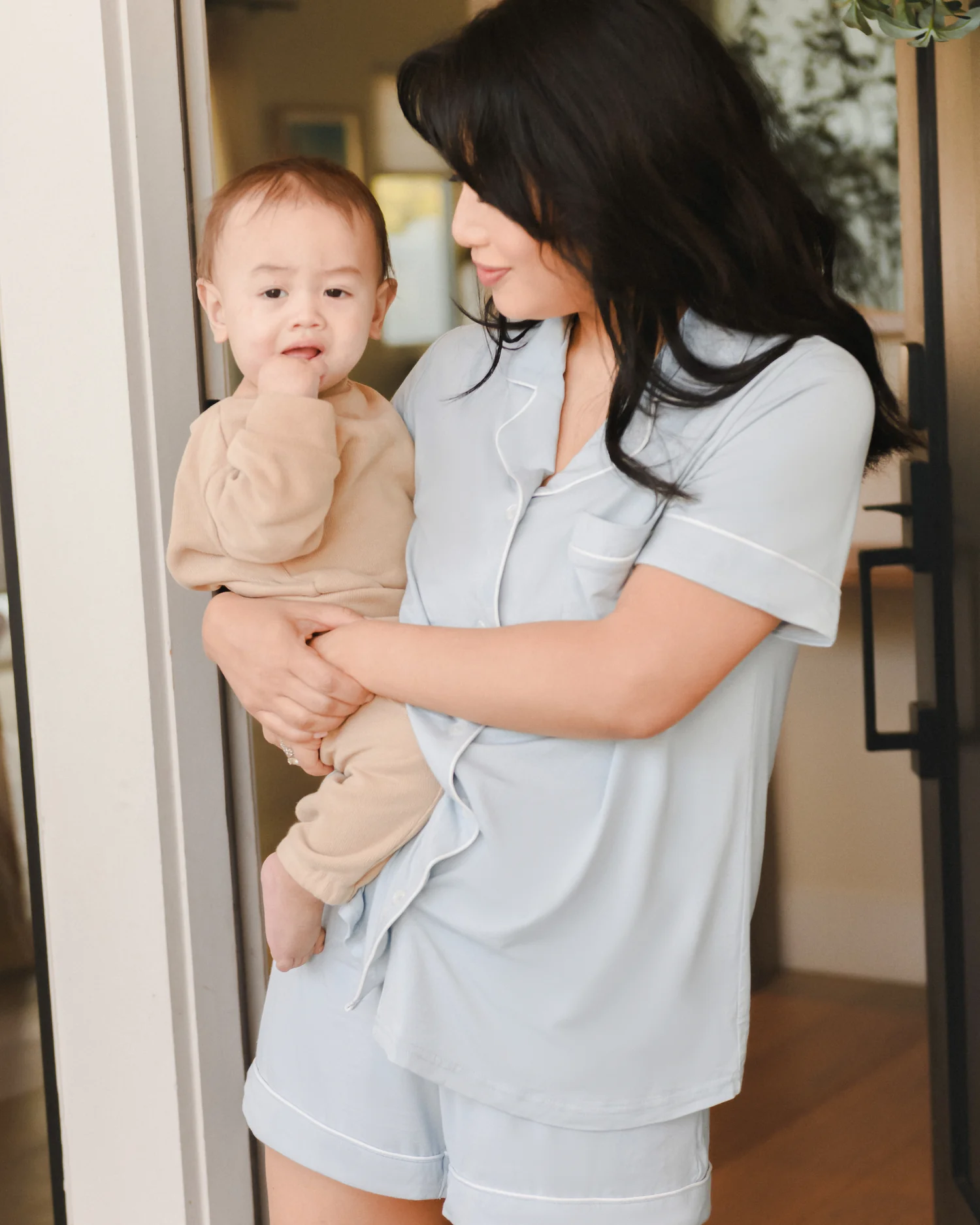 Clea Bamboo Short Sleeve Pajama Set | Mist - Image 6