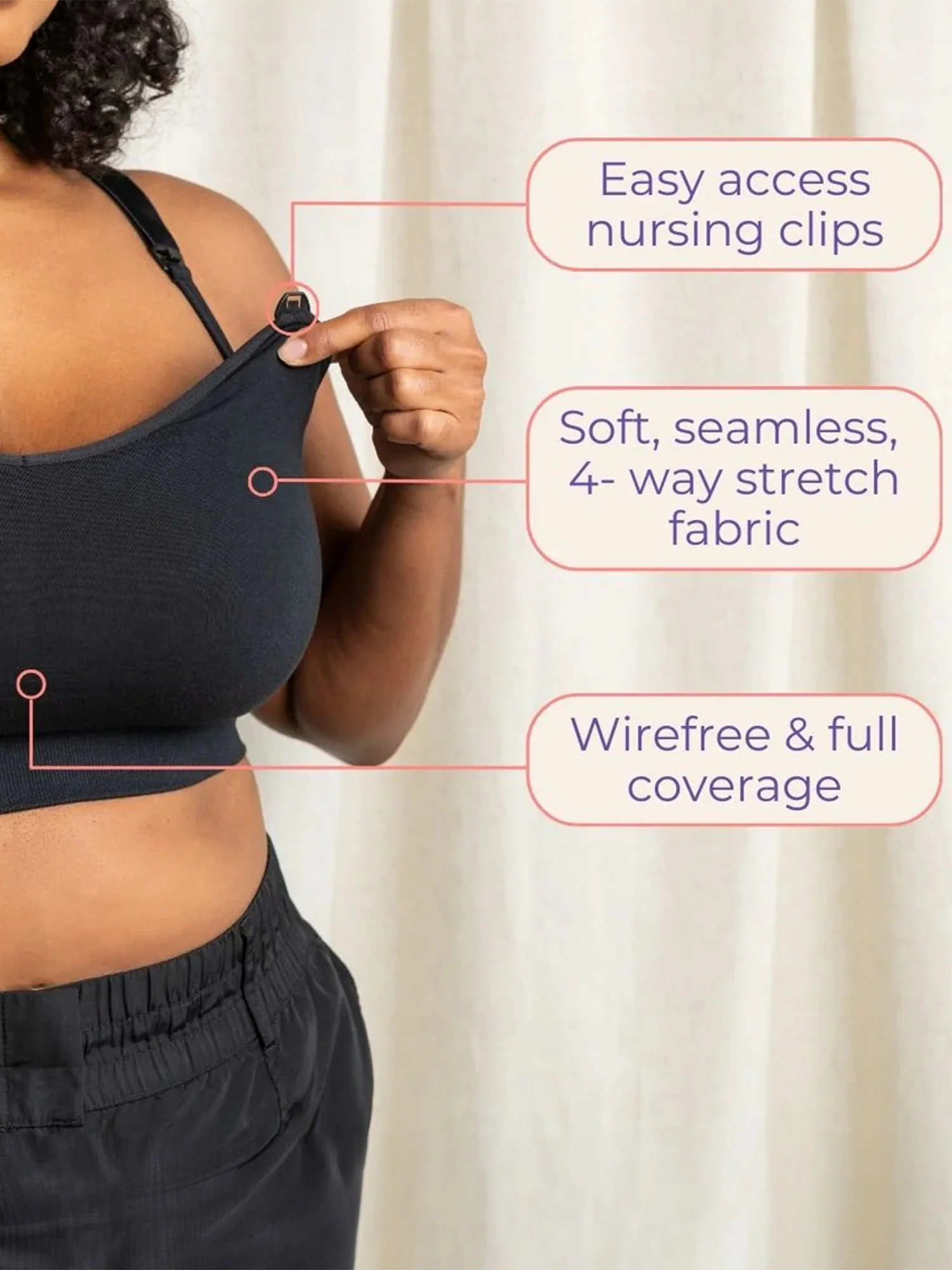 Kindred Bravely for Lansinoh Nursing & Wearable Pumping Bra - Image 3