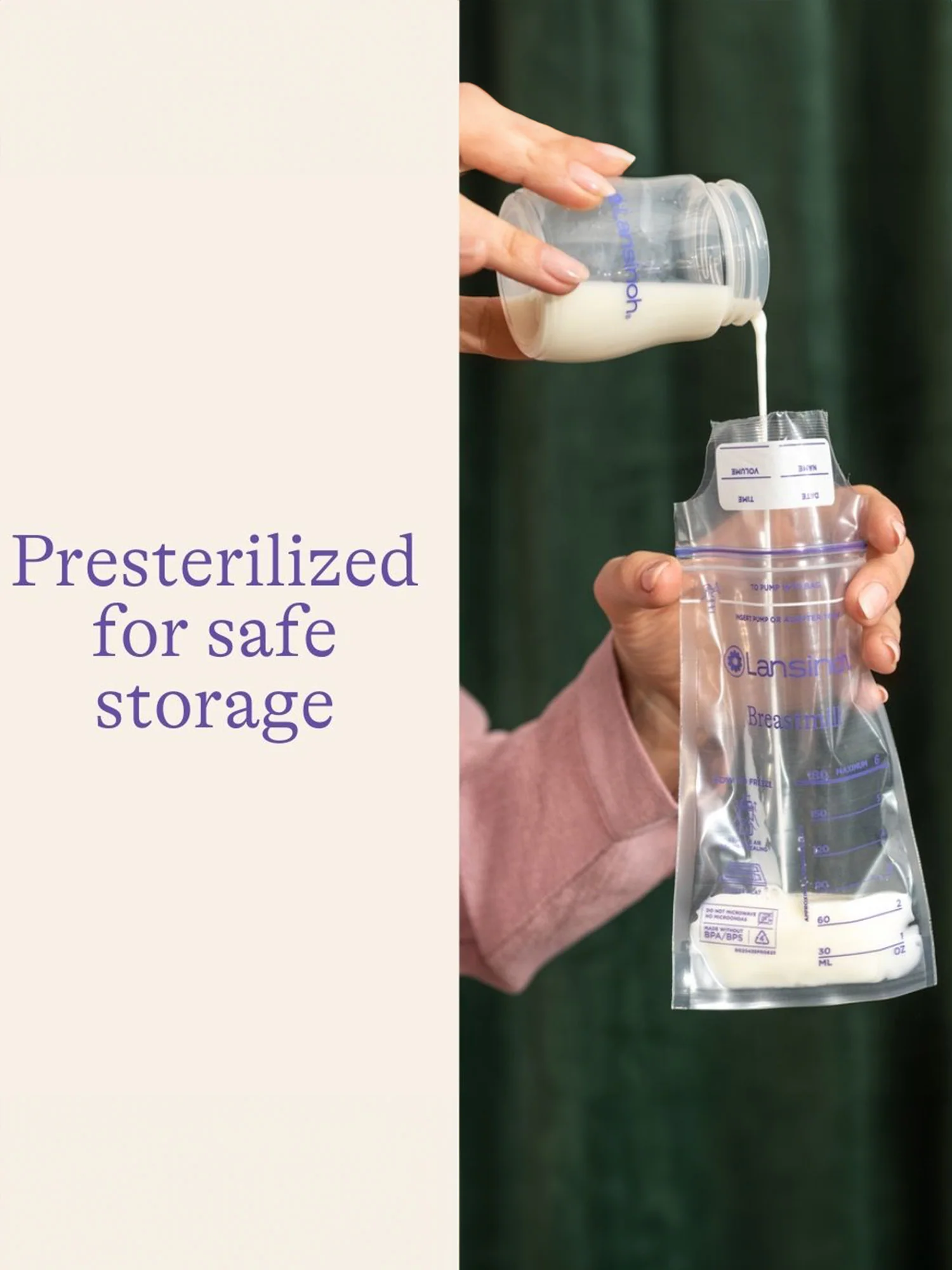 Lansinoh - Breastmilk Storage Bags - 6oz - Image 3