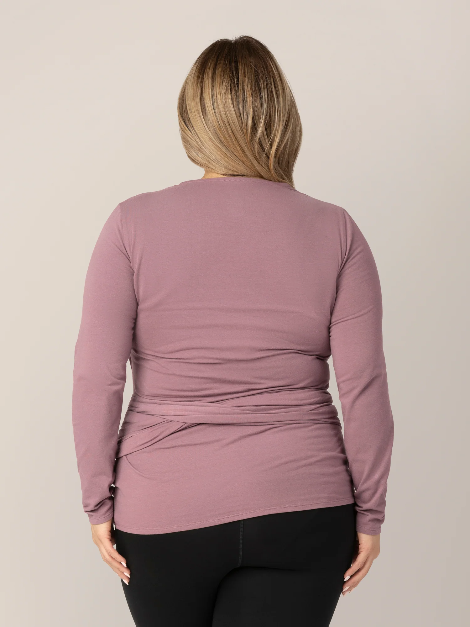 Organic Cotton Skin to Skin Long Sleeve Wrap Top | Twilight - Image 7