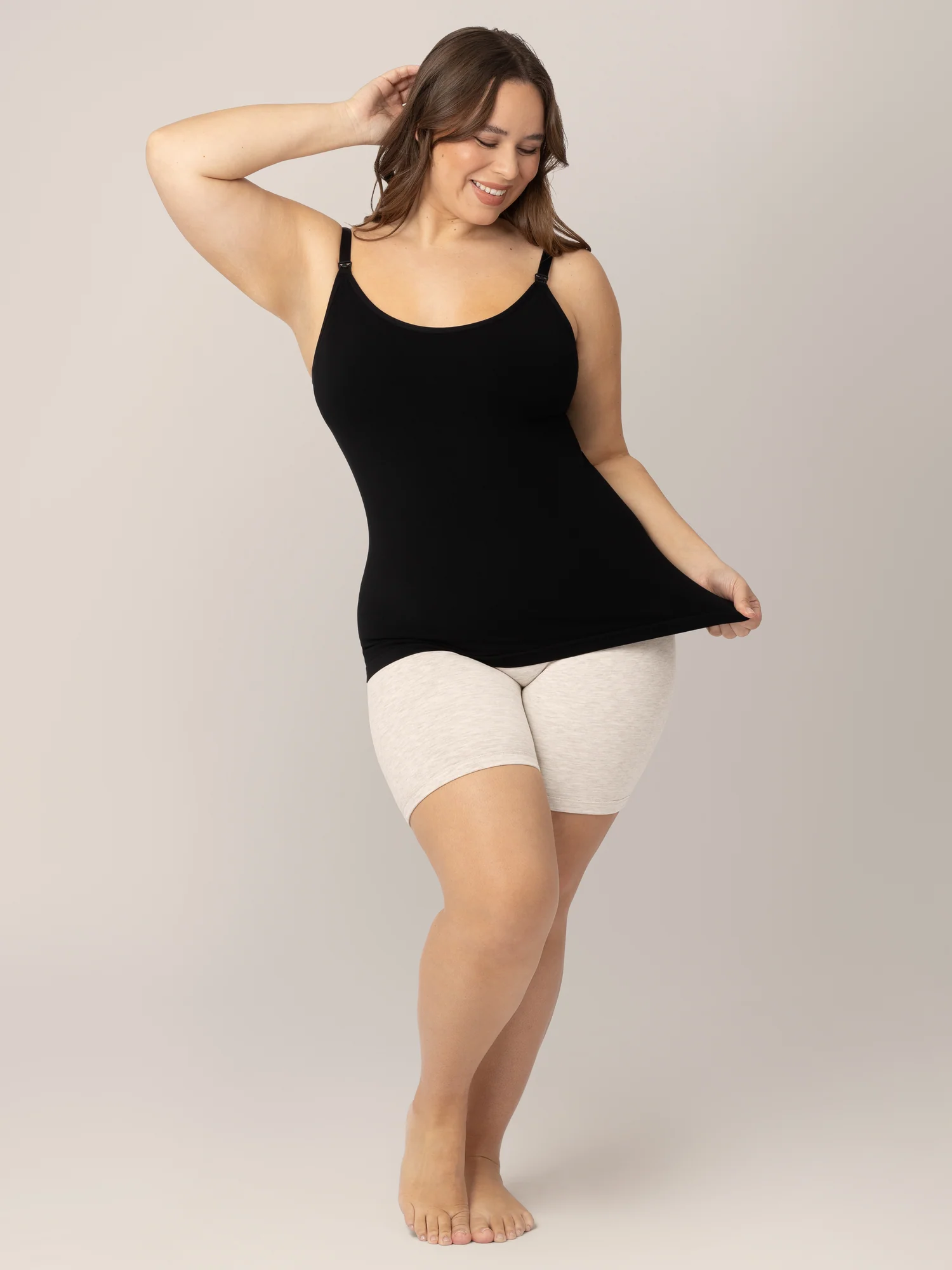 Sublime® Bamboo Maternity & Nursing Cami | Black - Image 5