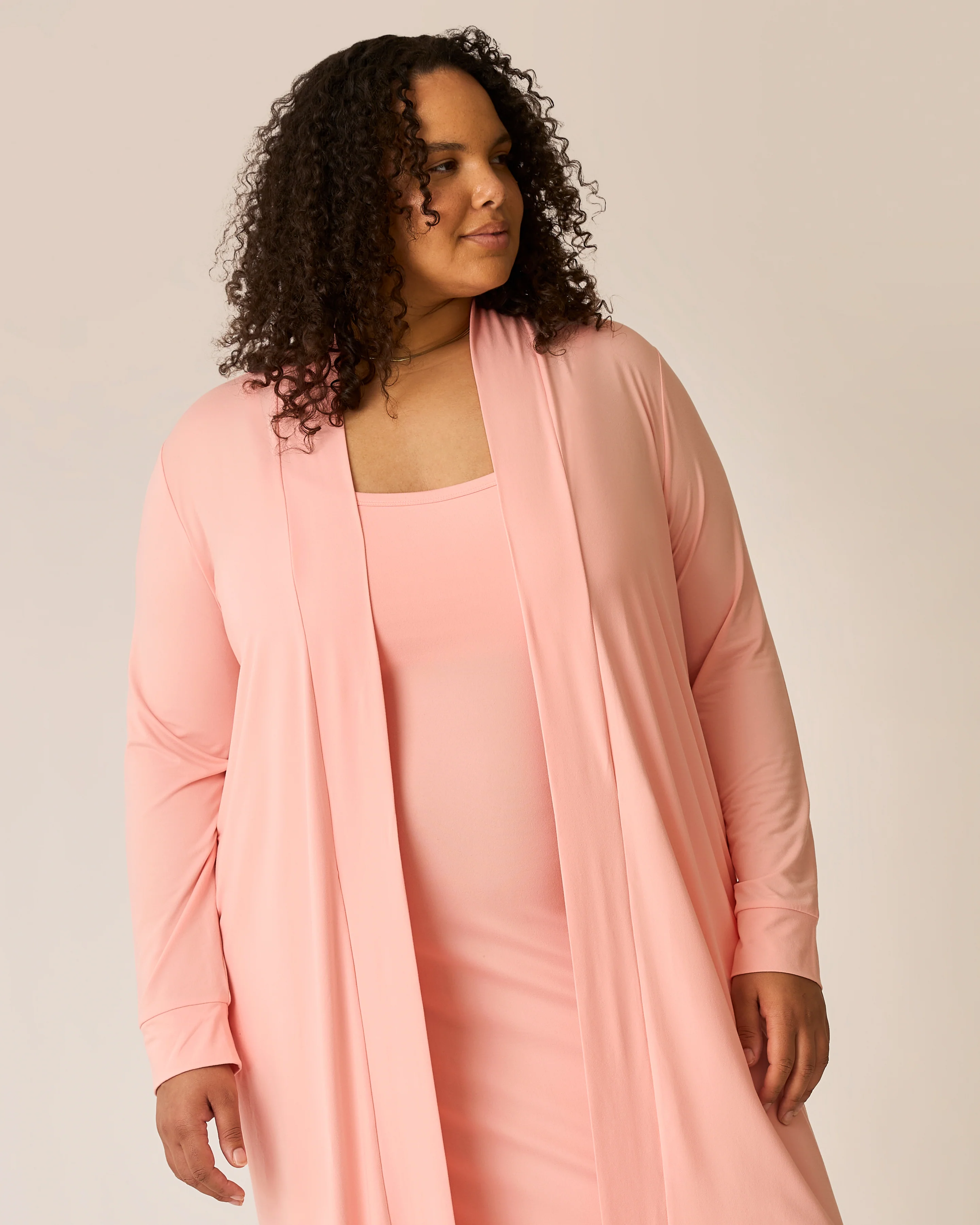 The Sunday Lounge Duster | Sunset Pink - Image 3