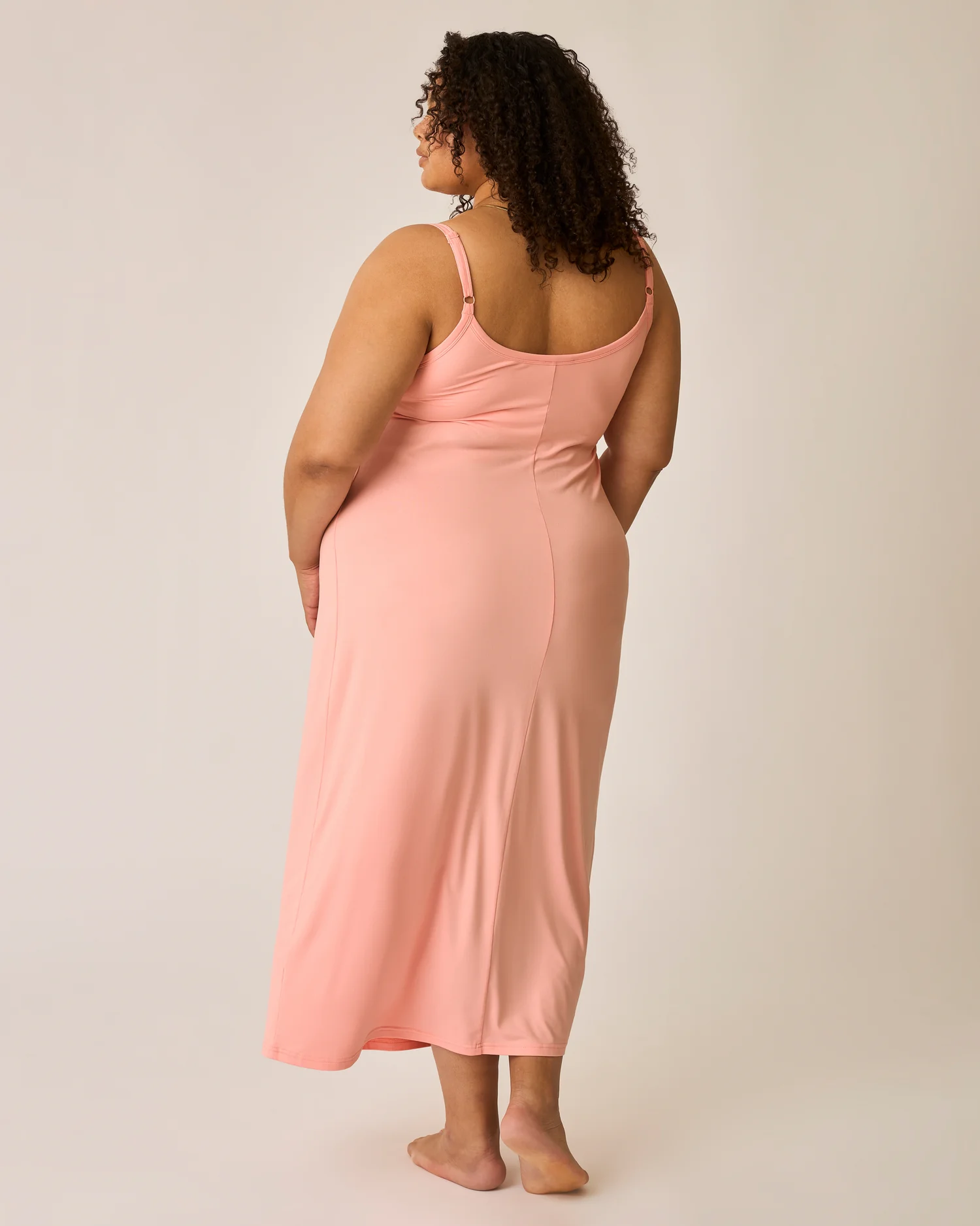 The Sunday Maternity & Nursing Lounge Dress | Sunset Pink - Image 5